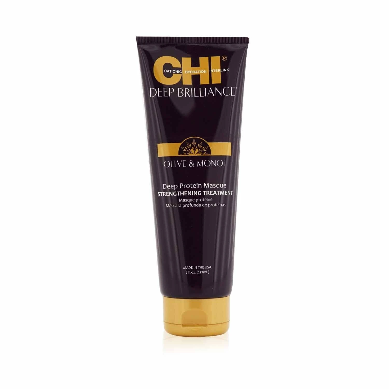 CHI Deep Brilliance Olive & Monoi Deep Protein Masque Strengthening Treatment 237ml/8oz 1 CHI Deep Brilliance Olive & Monoi Deep Protein Masque Strengthening Treatment 237ml/8oz