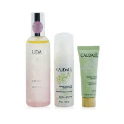 Caudalie The Beauty Essentials Set: Beauty Elixir 100ml+ Instant Foaming Cleanser 50ml+ Glycolic Peel 15ml 3pcs