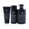 Apivita That's My Man Face & Body Treatment Set: Hair & Body Wash 250ml + Face & Eye Cream 50ml + Black Cleansing Gel 50ml 3pcs