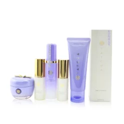 Tatcha CNY Limited Edition Set: The Essence 150ml + Dewy Cream 50ml + Rice Wash 120ml + Dewy Mist 40ml + Cleansing Oil 2x25ml 6pcs