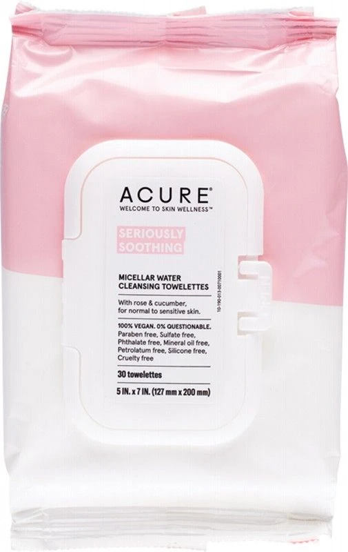 ACURE Seriously Soothing Micellar Water Towelettes X30 1 ACURE Seriously Soothing Micellar Water Towelettes X30