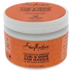 Shea Moisture Coconut And Hibiscus Curl And Shine Hair Masque By Shea Moisture For Unisex - 12 Oz Masque