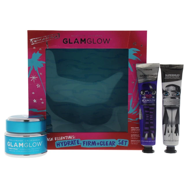 Glamglow Mask Essentials Hydrate Firm And Clear Set By Glamglow For Women - 3 Pc 1.7oz Thirstymud, 1oz Supermud, 1oz Gravitymud 1 Glamglow Mask Essentials Hydrate Firm And Clear Set By Glamglow For Women - 3 Pc 1.7oz Thirstymud, 1oz Supermud, 1oz Gravitymud