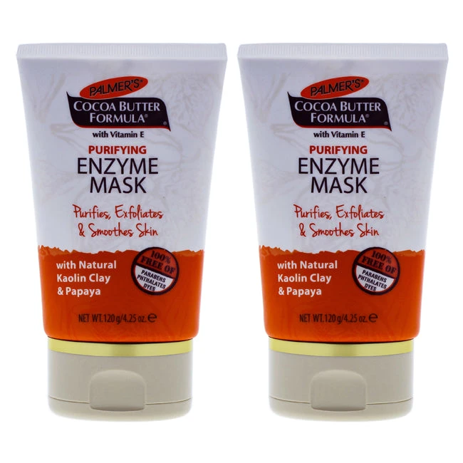Palmers Cocoa Butter Purifying Enzyme Mask - Pack Of 2 By Palmers For Women - 4.25 Oz Mask 1 Palmers Cocoa Butter Purifying Enzyme Mask - Pack Of 2 By Palmers For Women - 4.25 Oz Mask